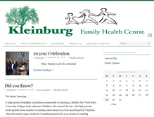 Tablet Screenshot of kleinburgfamilyhealth.com